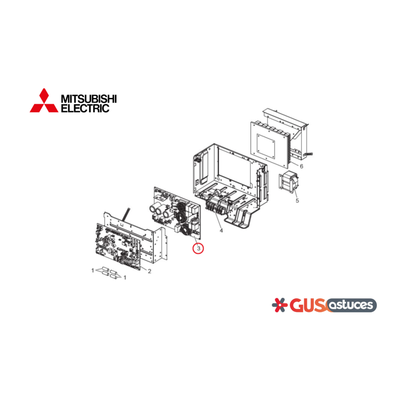 Carte de puissance T7WZ16323 Mitsubishi