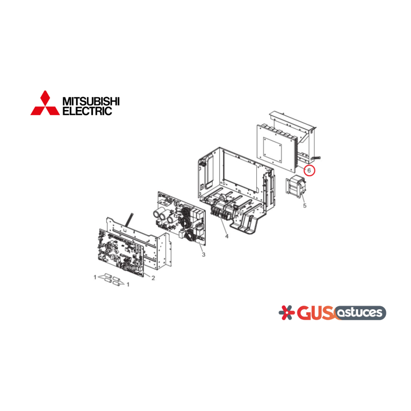 Dissipateur de chaleur R01A10371 Mitsubishi