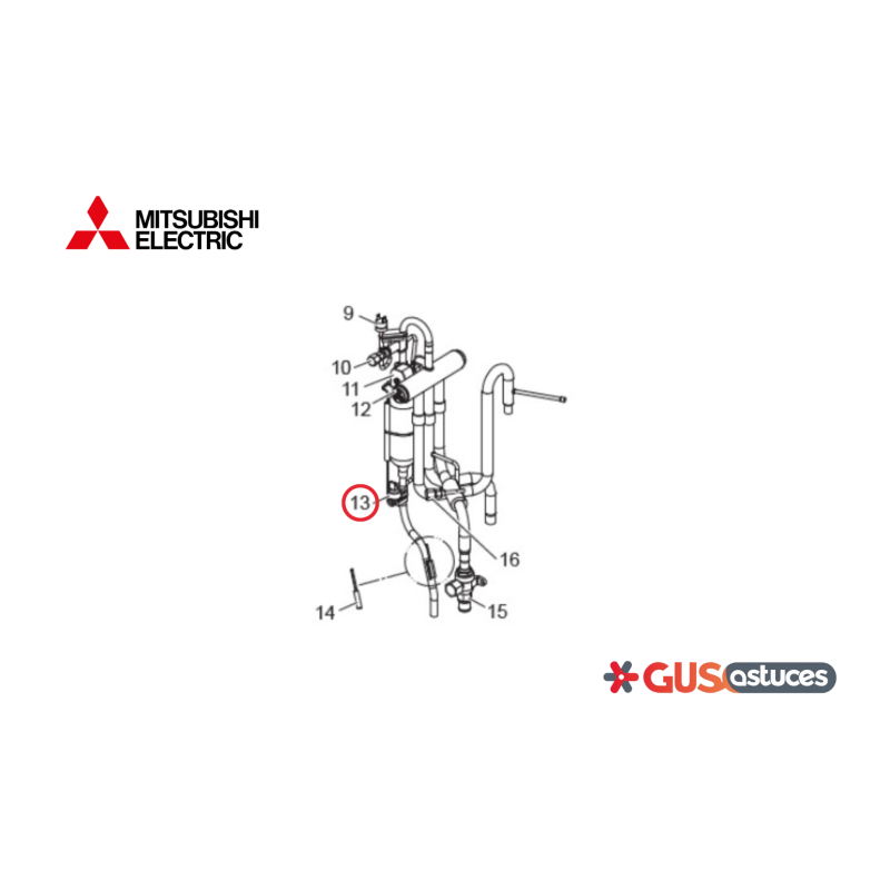 Capteur haute pression R01H07208 Mitsubishi