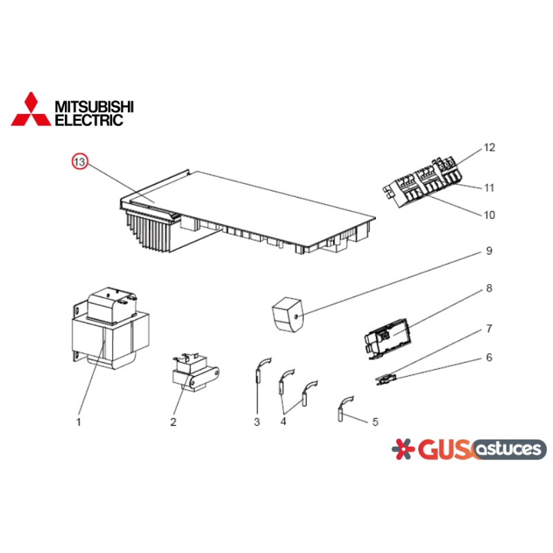 Platine Inverter E22R33451 Mitsubishi