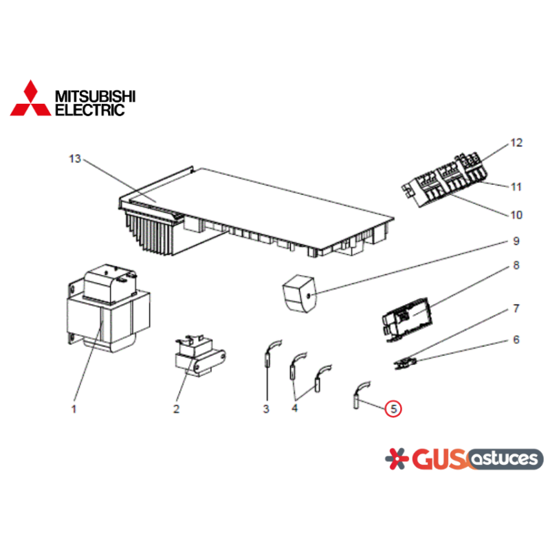 Sonde d'ambiance E22J63309 Mitsubishi