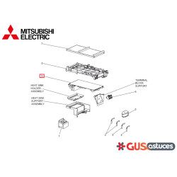 Platine Inverter E2248H451 Mitsubishi