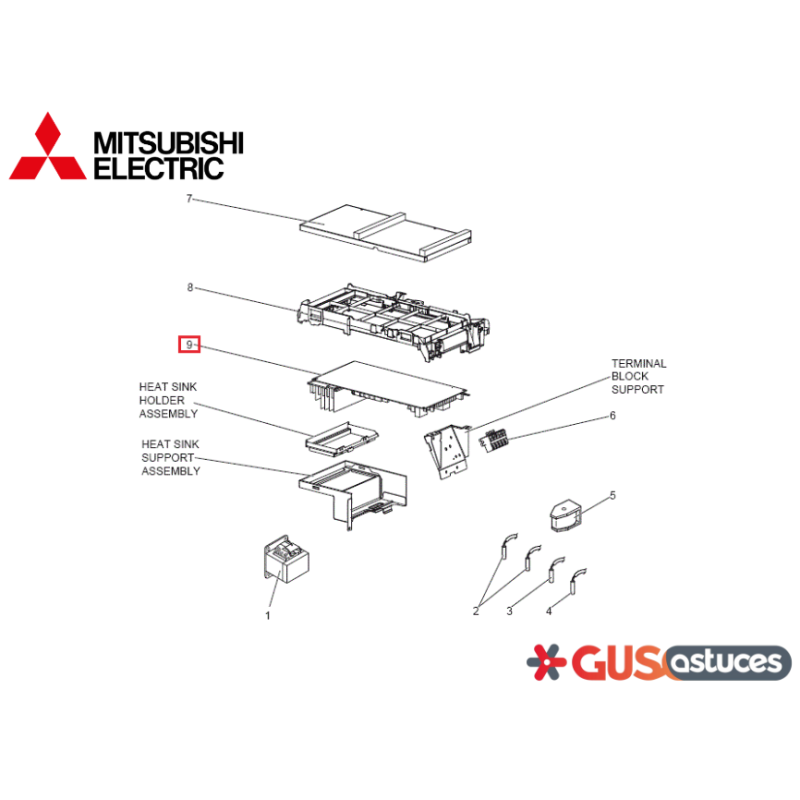 Platine Inverter E2248H451 Mitsubishi