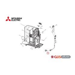 Vanne d'arrêt R01E10411 Mitsubishi