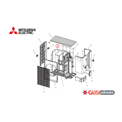 Support moteur T7WE23130 Mitsubishi