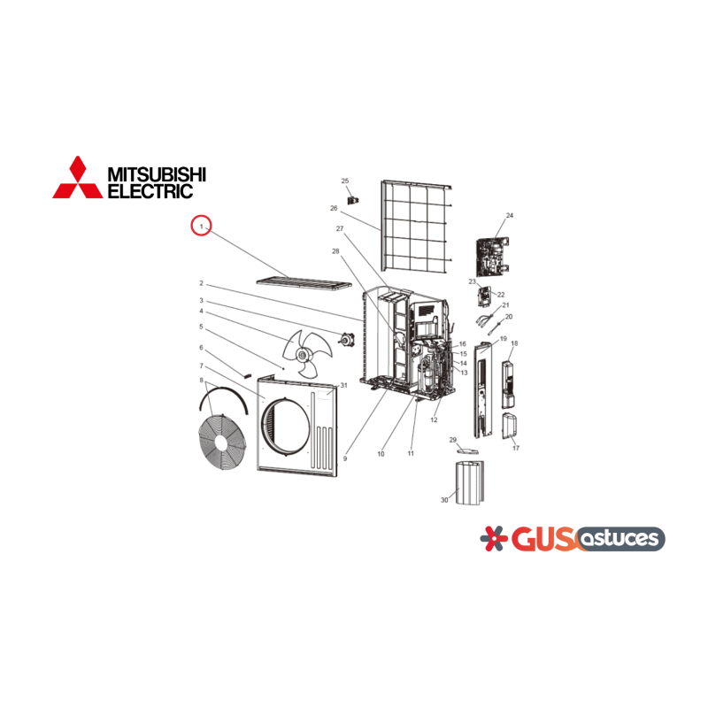 Toit E27L07297 Mitsubishi