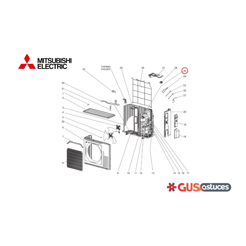 Réacteur E22N94337 Mitsubishi