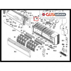 Clips blocage sonde 380120J Daikin