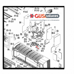 Couvercle lampe signalétique 1840016 Daikin