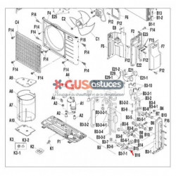 Bouchon vanne d'arrêt 007993J Daikin