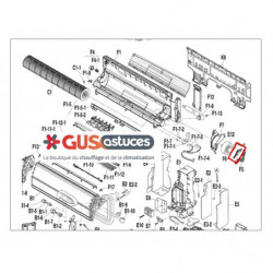 Tôle support moteur 1840410 Daikin