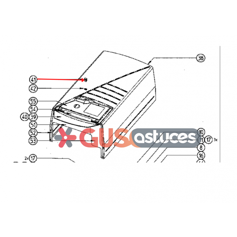 Bouton poussoir 301723P Daikin