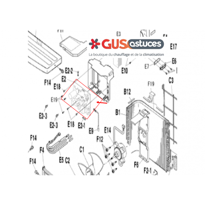 Platine de contrôle 5018951 Daikin