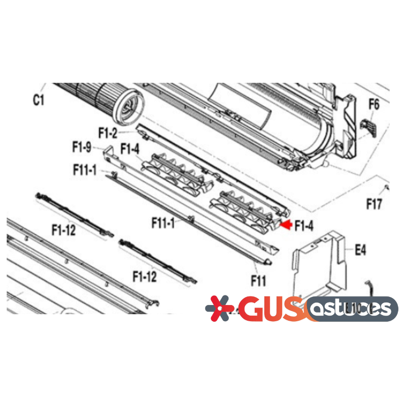 Volet de soufflage 5008223 Daikin