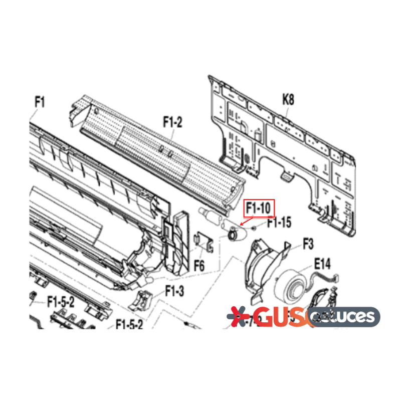 Tube d'évacuation 1840249 Daikin