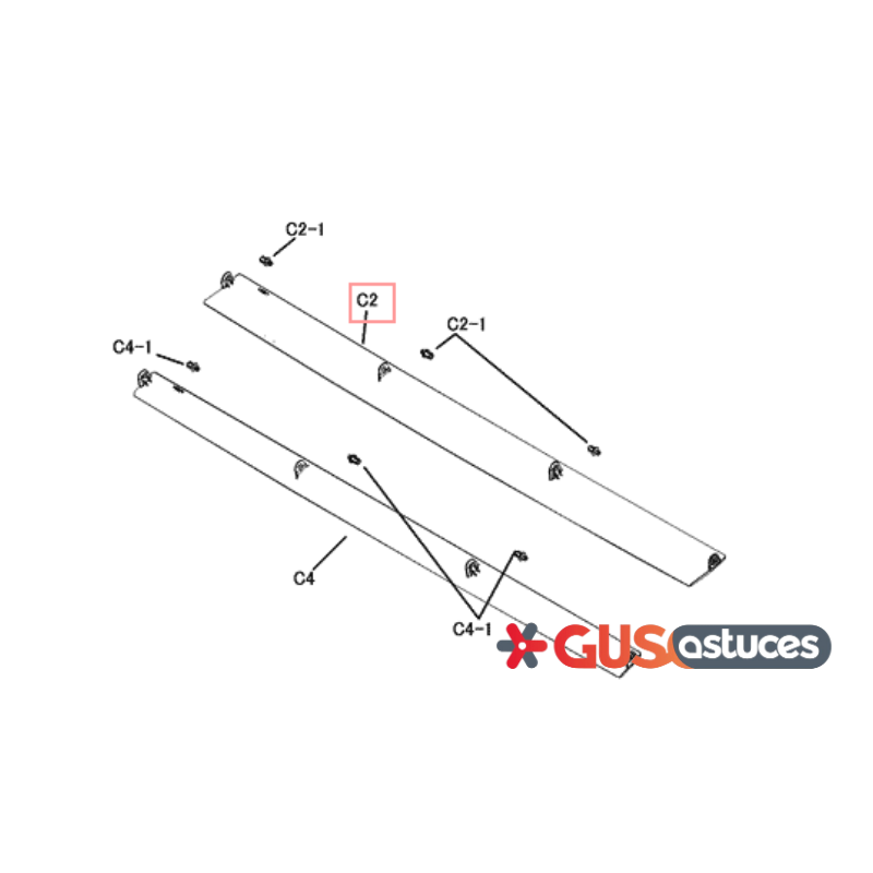 Volet large 5016884 Daikin