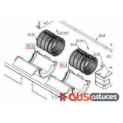 Volute de ventilation basse 5015232 Daikin