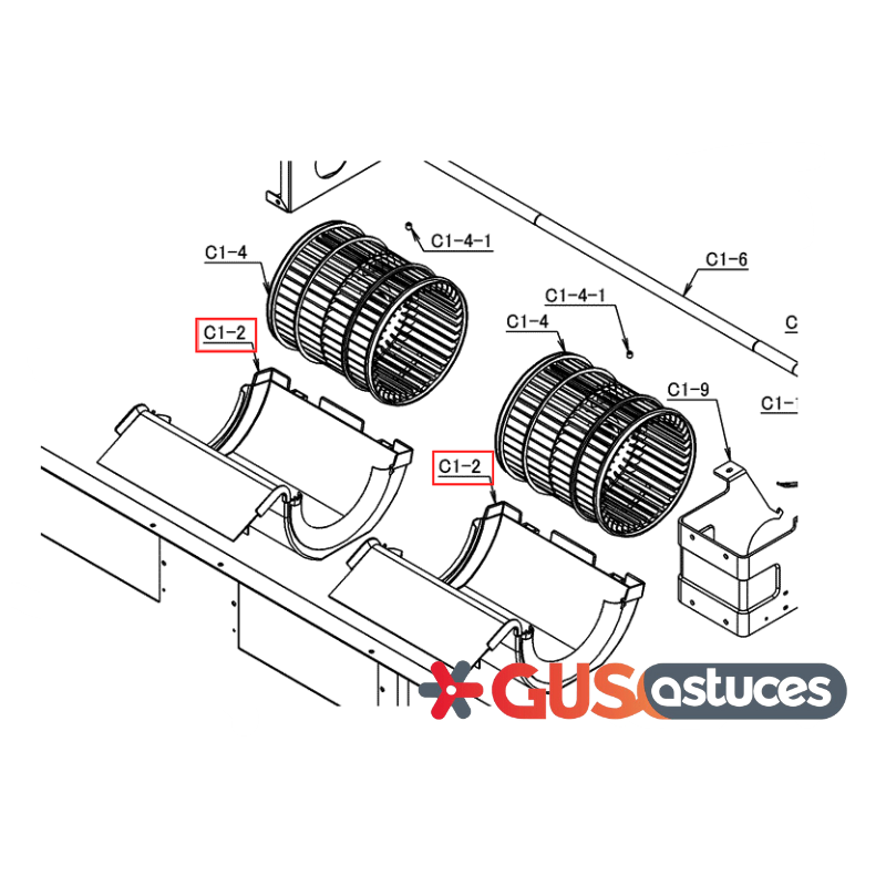 Volute de ventilation basse 5015232 Daikin