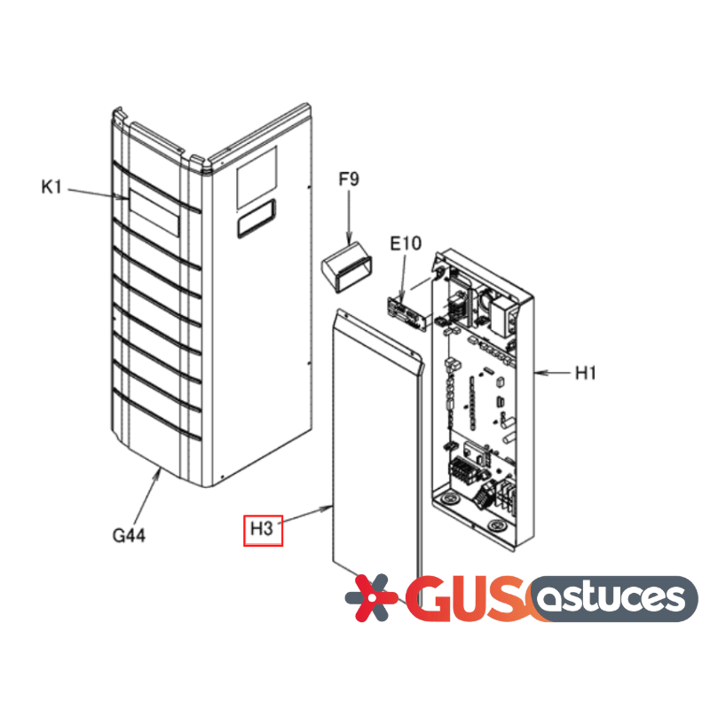 Porte du boîtier électronique 5015736 Daikin