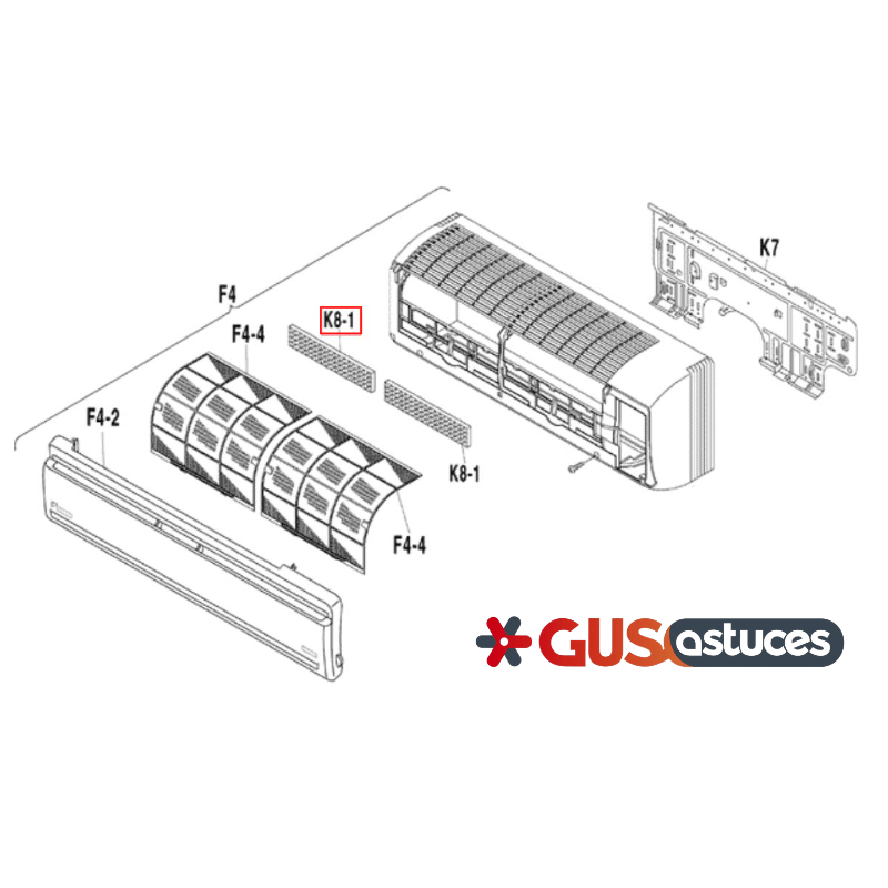 Filtre photocatalytique 168426J Daikin