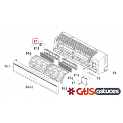 Kit filtre anti statique 1515822 Daikin