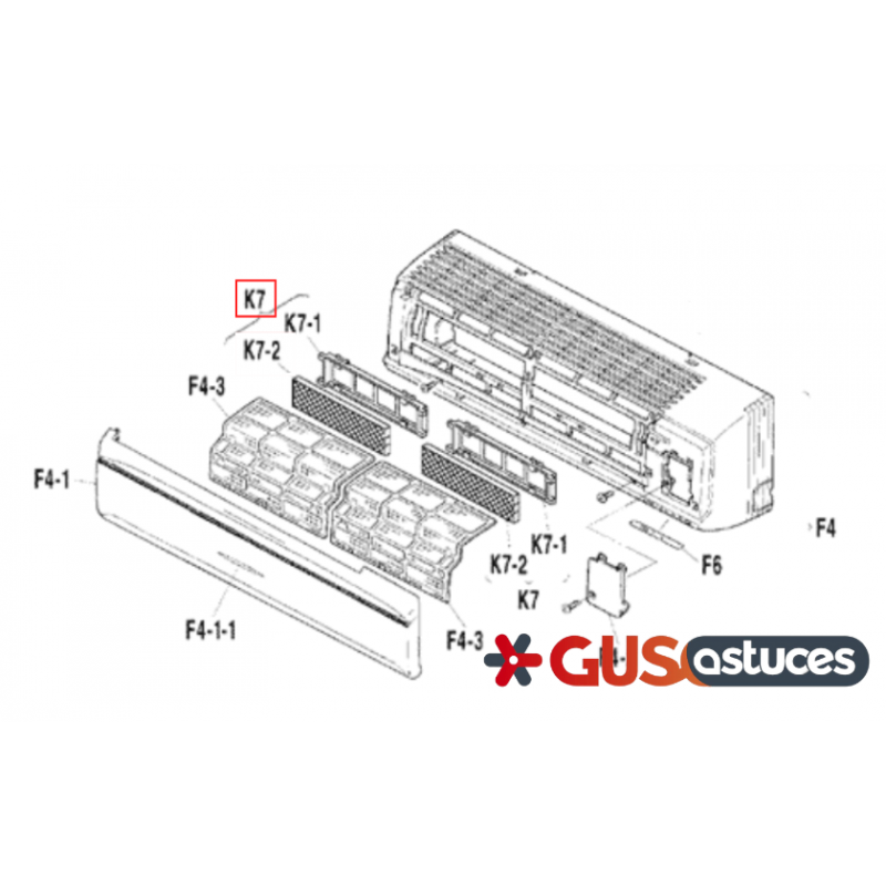 Kit filtre anti statique 1515822 Daikin