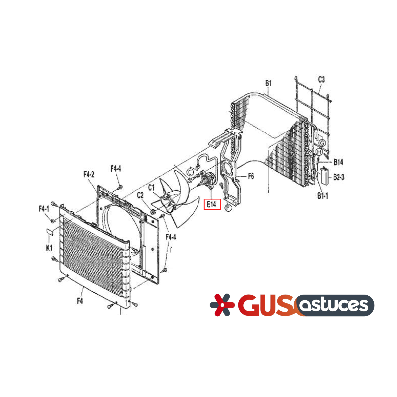 Moteur de ventilation 1438475 Daikin