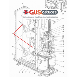 Hélice R01E12115 Mitsubishi