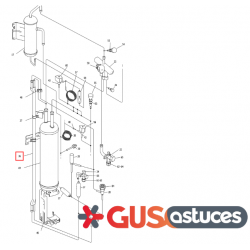 Double tube pour échangeur 301211P Daikin