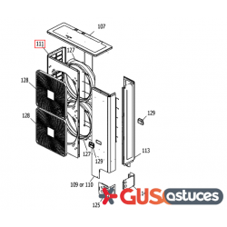 Tôle de face 5000957 Daikin