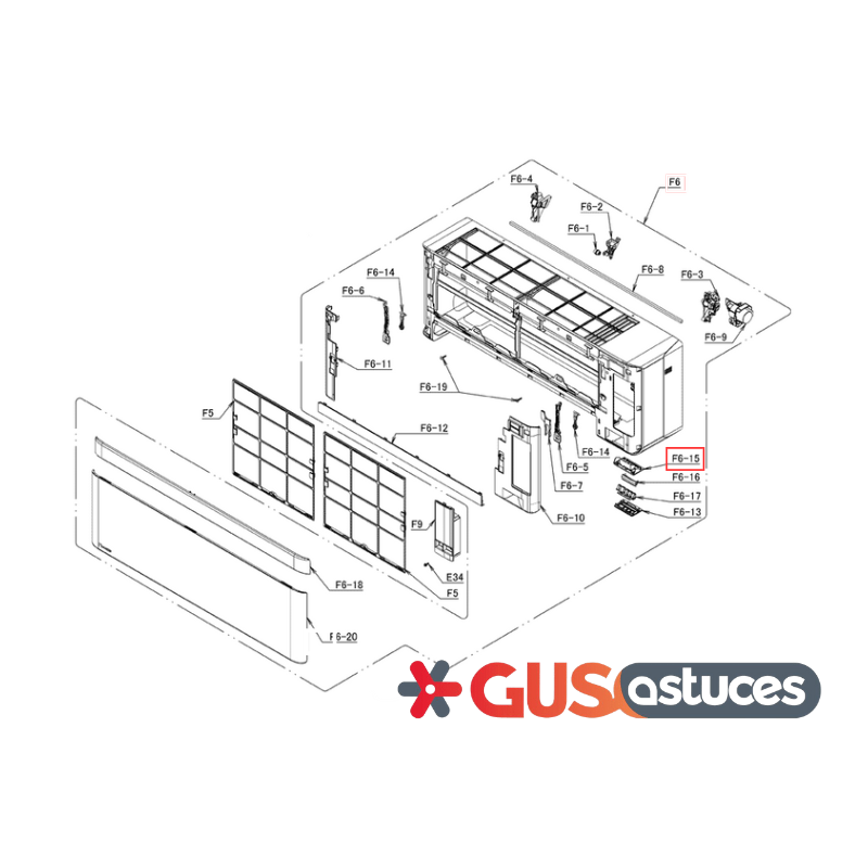 Plaque support voyant 5021286 Daikin