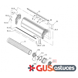 Couvercle moteur 5021301 Daikin