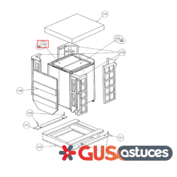 Support gauche bac condensat 5009942 Daikin