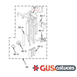 Corps vanne 4 voies 5020802 Daikin