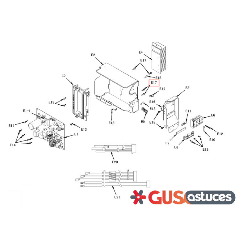 Carte d'espacement 5020418 Daikin