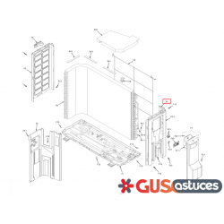 Tôle côté droit 5024218 Daikin