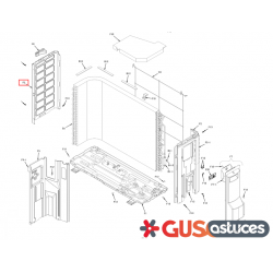 Tôle côté gauche 5024219 Daikin