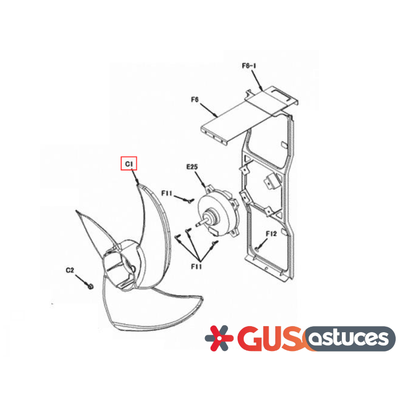 Hélice de ventilation 5037480 Daikin