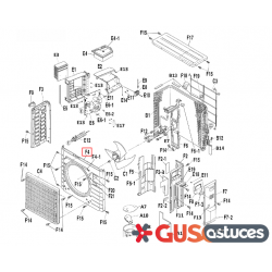 Panneau avant 5016863 Daikin