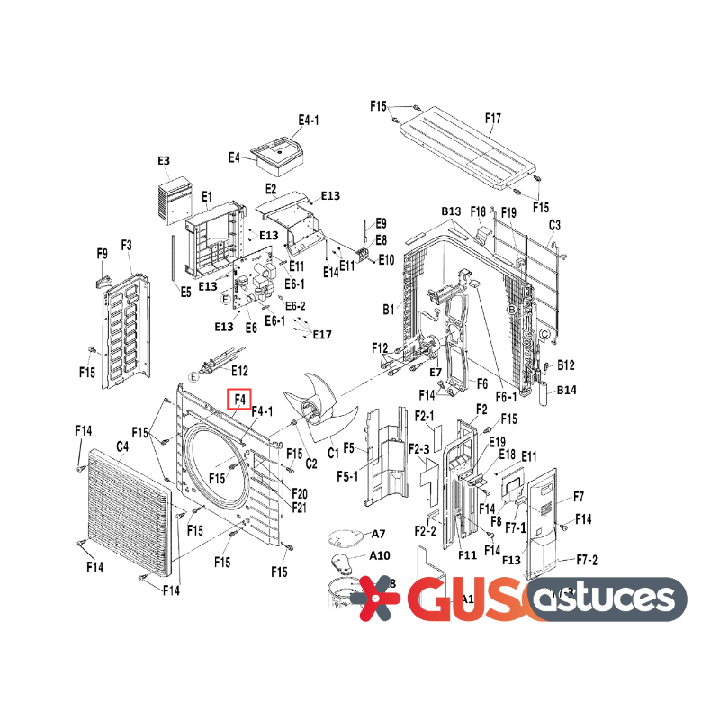 Panneau avant 5016863 Daikin