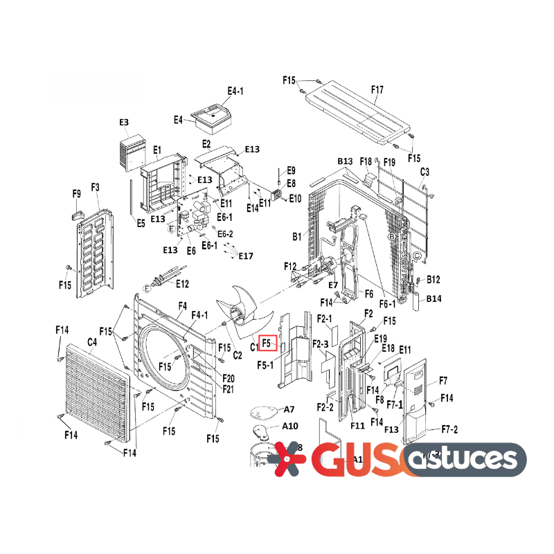 Plaque de partition 4014262 Daikin