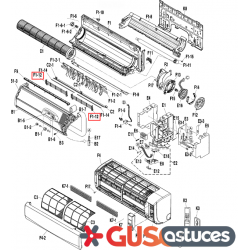 Grille de protection de ventilation 5016254 Daikin