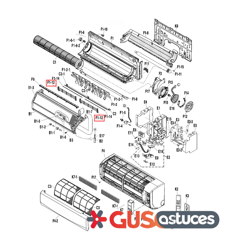 Grille de protection de ventilation 5016254 Daikin