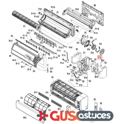 Couvercle moteur 5016264 Daikin