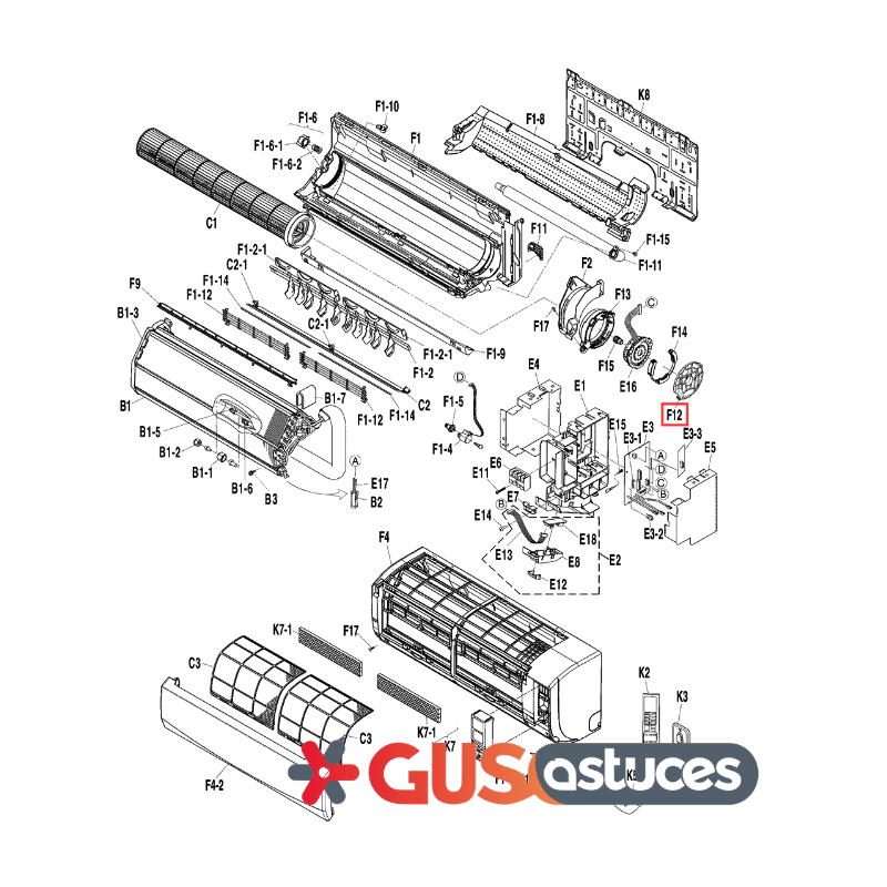 Couvercle moteur 5016264 Daikin