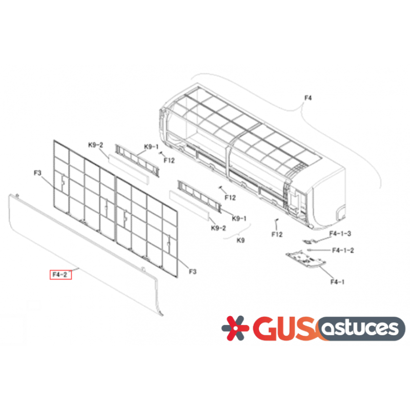 Panneau avant 5017687 Daikin