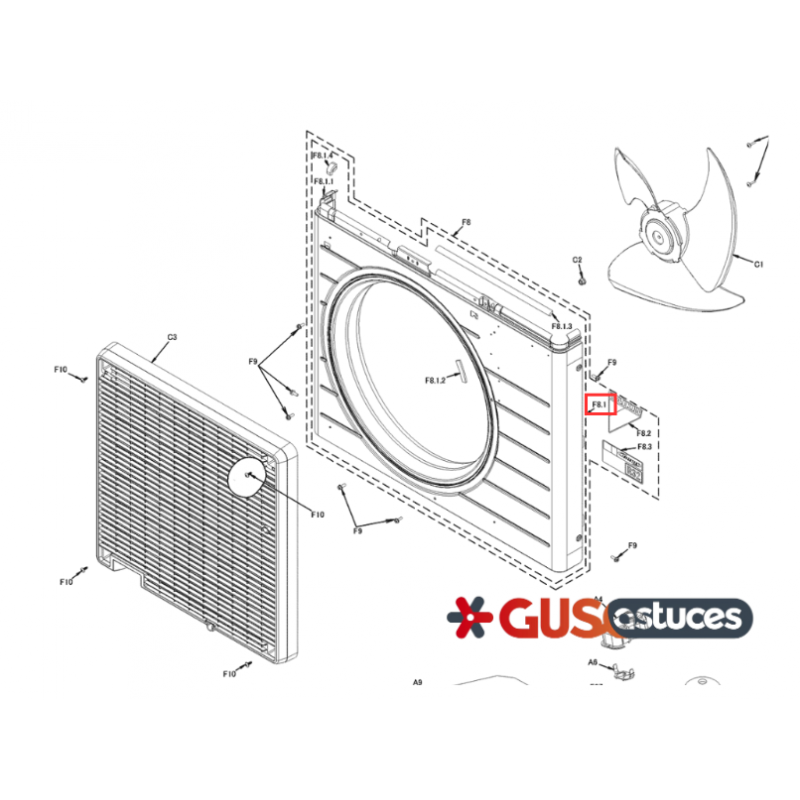 Façade avant 5021617 Daikin