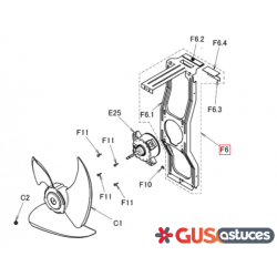 Support moteur de ventilation 5017991 Daikin