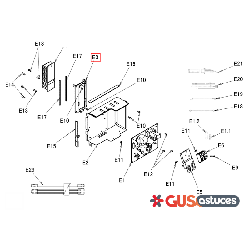 Support dissipateur de chaleur 5014698 Daikin