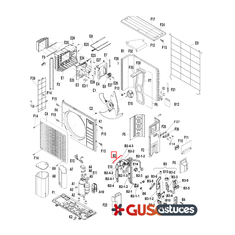 Vanne 4 voies 5021329 Daikin